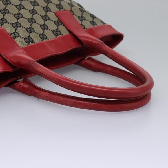 GUCCI GG Supreme Tote Bag Beige Red Gold 002 119 - Picture 7 of 16